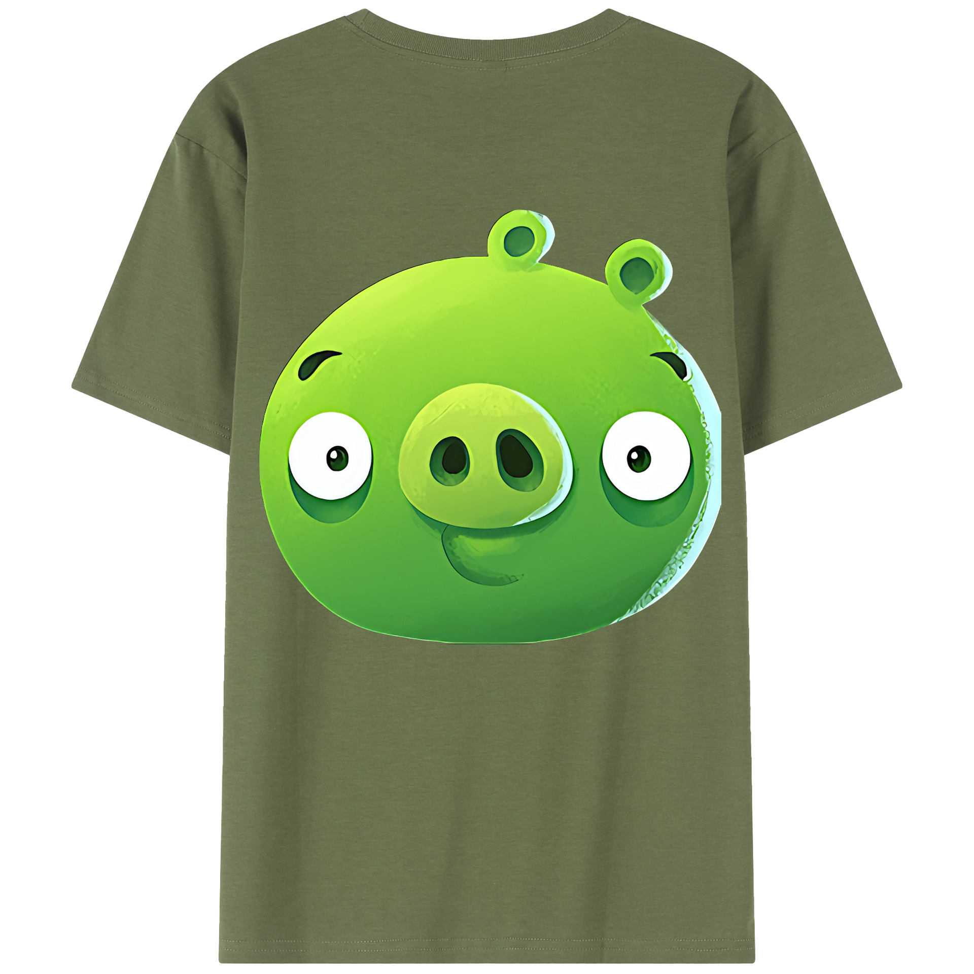 （画像用） Angry Birds アングリーバード 綿100％半袖Tシャツ（背面プリント）